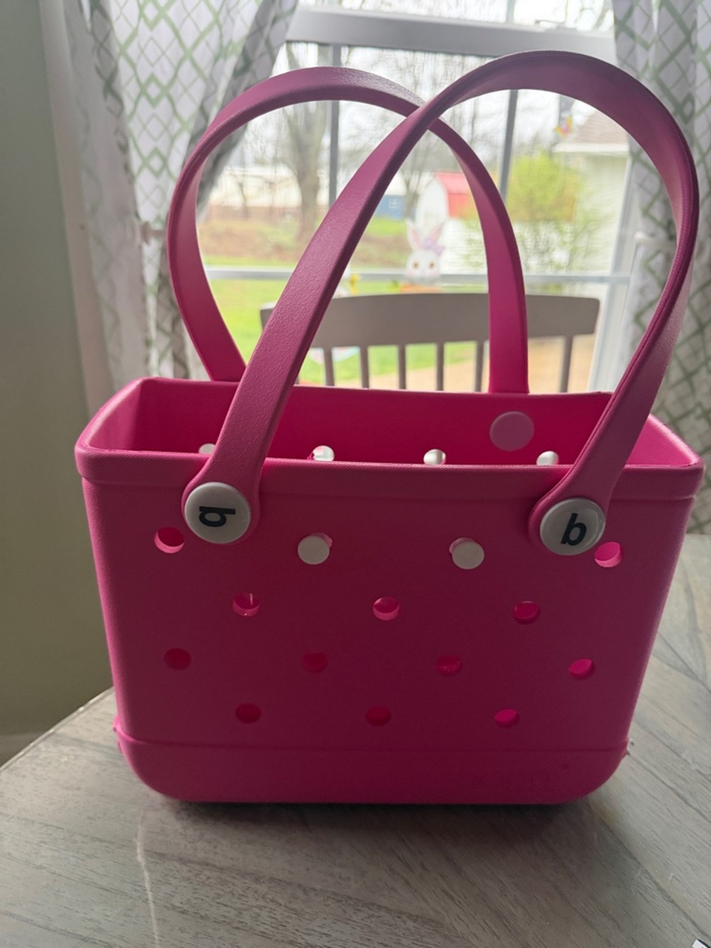 Bitty Bogg Bag Hot Pink Dual Handles